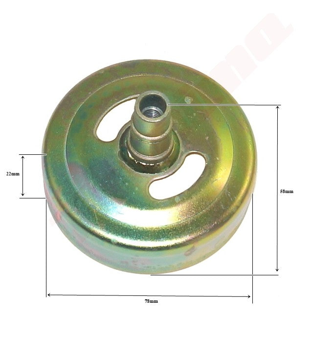Koppelingstrommel passend op KOSY 78x24x58 8x1,25 KAWASAKI TD40