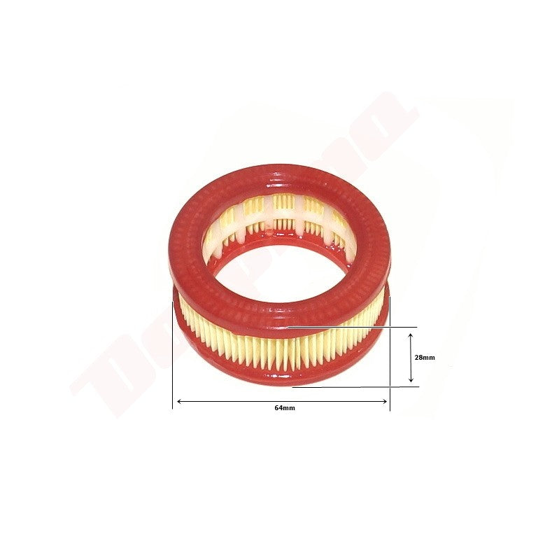 Luchtfilter passend op Chinese kettingzaag 45 cc R 64x45x28 RED