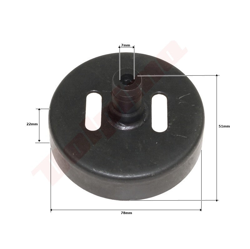 Koppelingstrommel passend op KOSY 78x22x51x7T