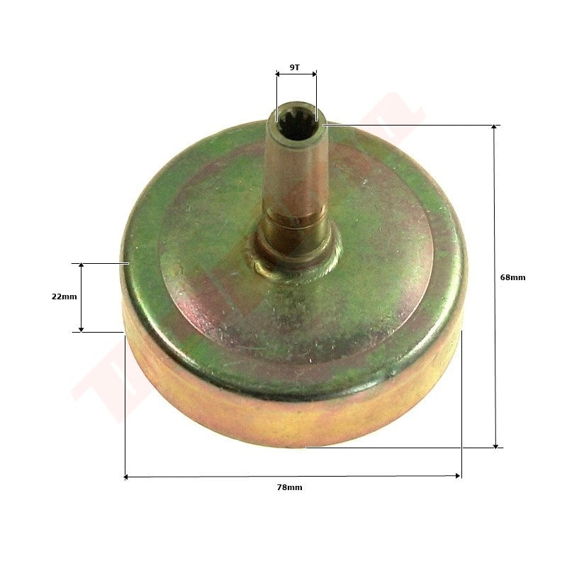 Koppelingstrommel passend op KOSY 78x22x68x9T TL43-9T