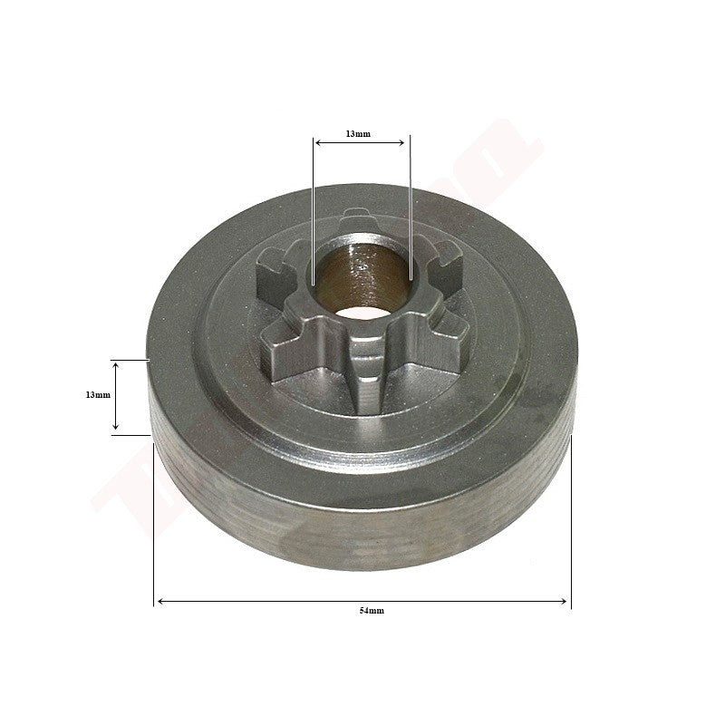 Koppelingstrommel passend op Chinese kettingzaag 25cc 3/8'' 6T
