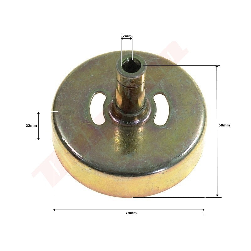 Koppelingstrommel passend op KOSY 78x22x58x4T7