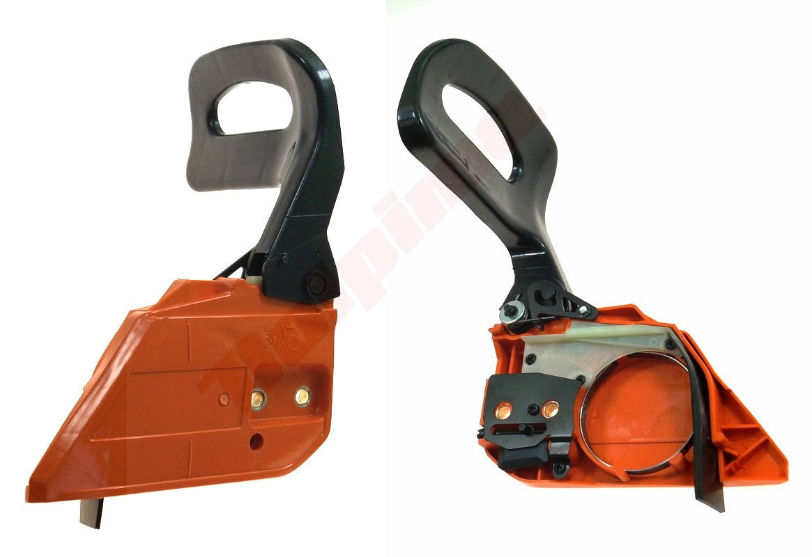 Tandwieldeksel/remhendel passend op Chinese kettingzaag 45cc ORANGE 2
