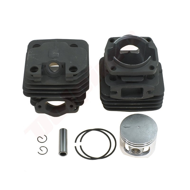 Cilinder met zuiger passend op Chinese kettingzaag 45mm 52cc NIKASIL