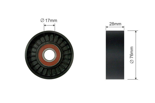 Spanrol, V-riem 