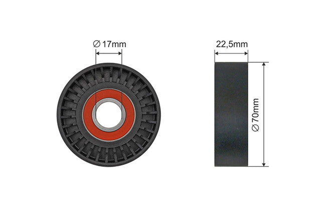 Spanrol, V-riem 