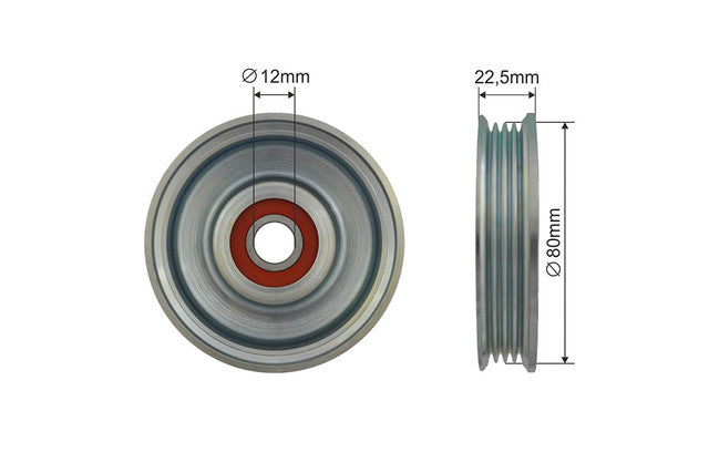 Spanrol, V-riem 